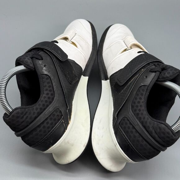 Reebok Legacy Lifter Women's 8.5 Black White Weightlifting Shoes Hook & Loop - Picture 7 of 11